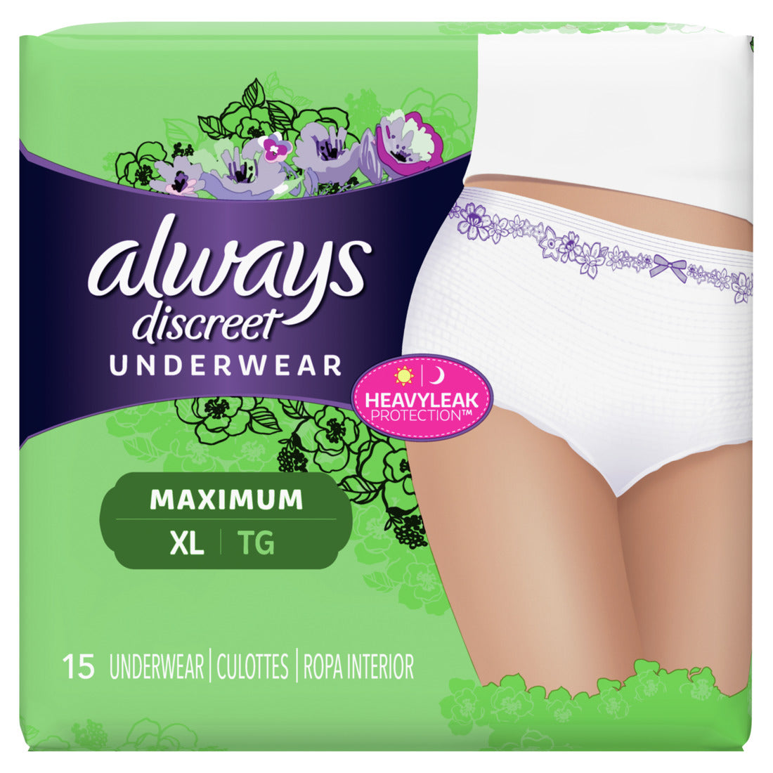 Always Discreet Underwear Maximum Protection XL - 26ct/2pk – My Store