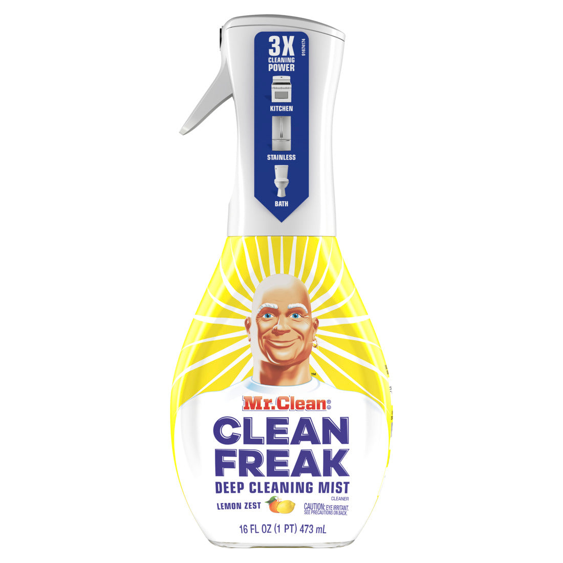 Mr. Clean Clean Freak Mist Multi-Surface Spray Lemon Zest Starter Kit-16oz/6pk
