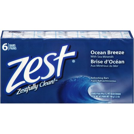 Zest 6-Bar Ocean Breeze - 3.2oz/12pk (72 Bars)