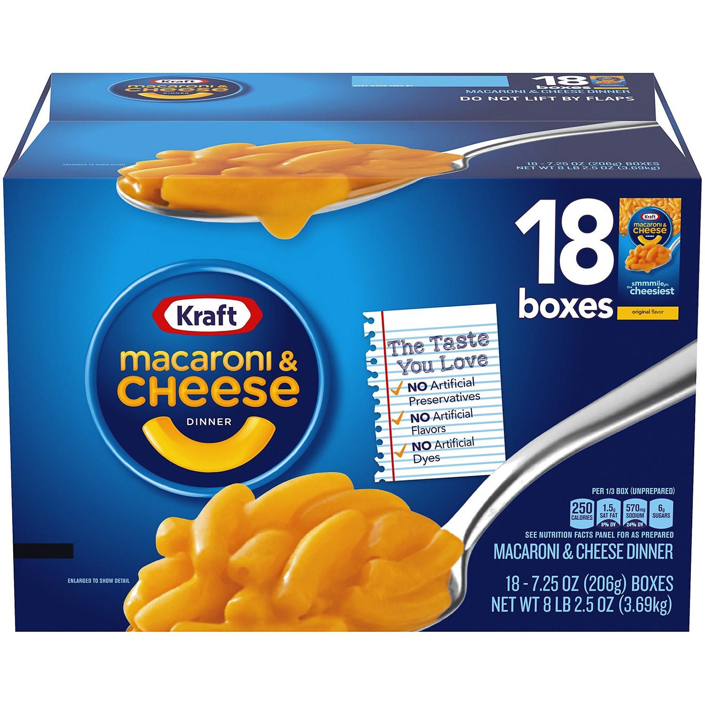 Kraft Macaroni & Cheese -7.25oz/18pk