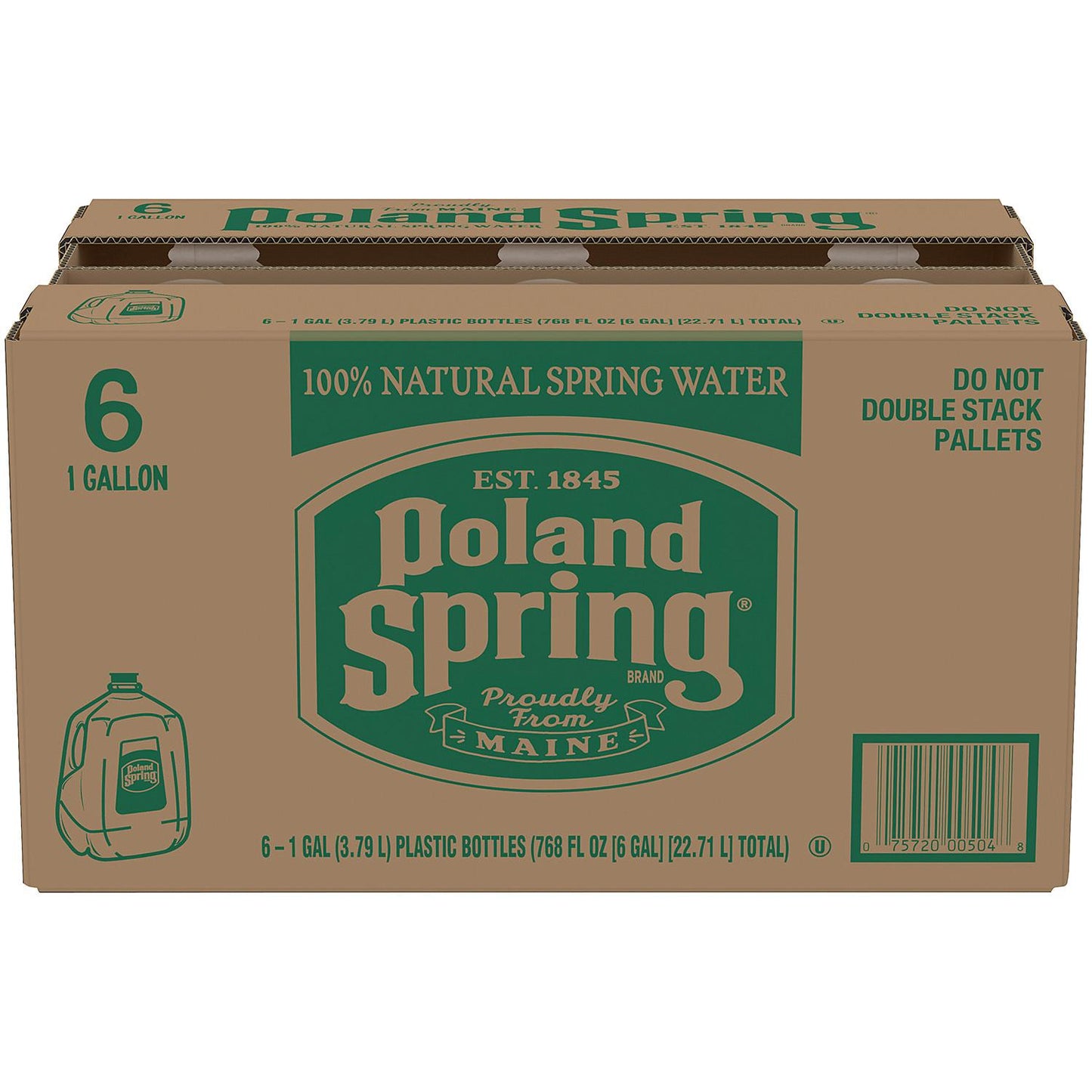 Poland Spring Water One Gallon - 3.79L/6pk