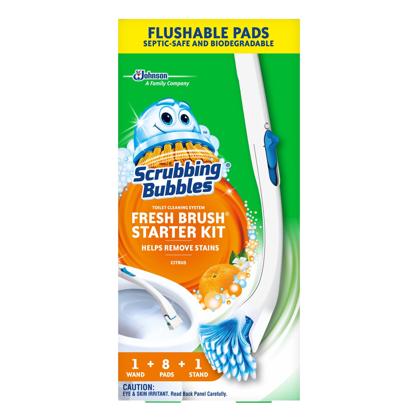 Scrubbing Bubbles Fresh Brush Starter With Stand - 8ct/4pk
