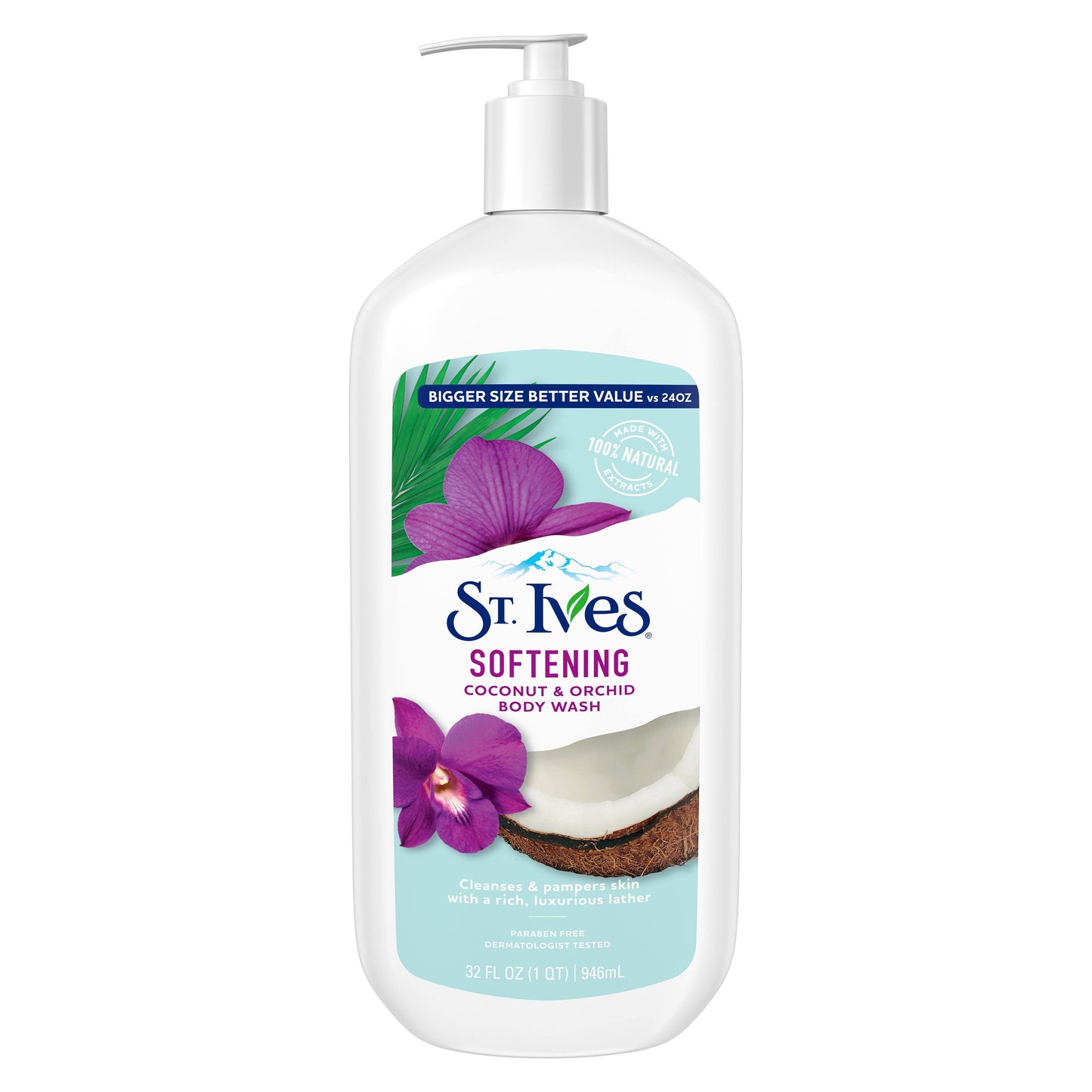 St. Ives Body Wash Softening Coconut - 24oz/6pk
