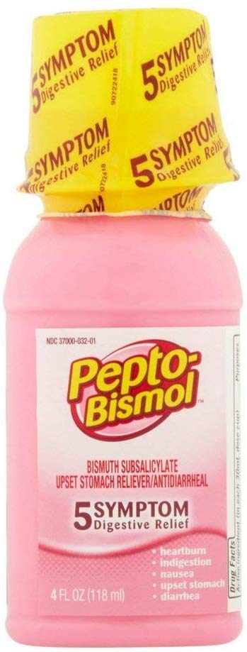 Pepto Bismol 5 Symptom Digestive Relief Original Flavor - 4oz/12pk
