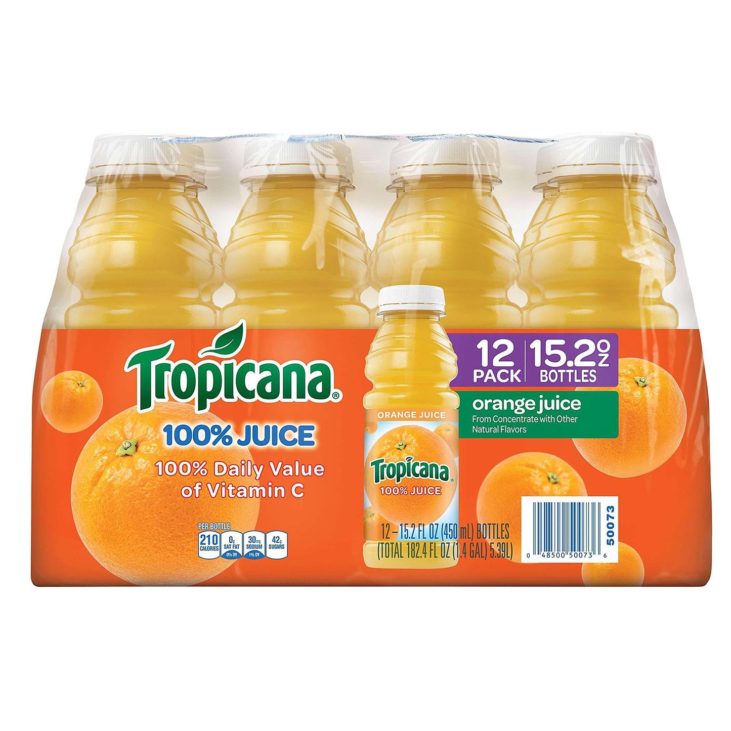 Tropicana Orange Juice - 15.2oz/12pk