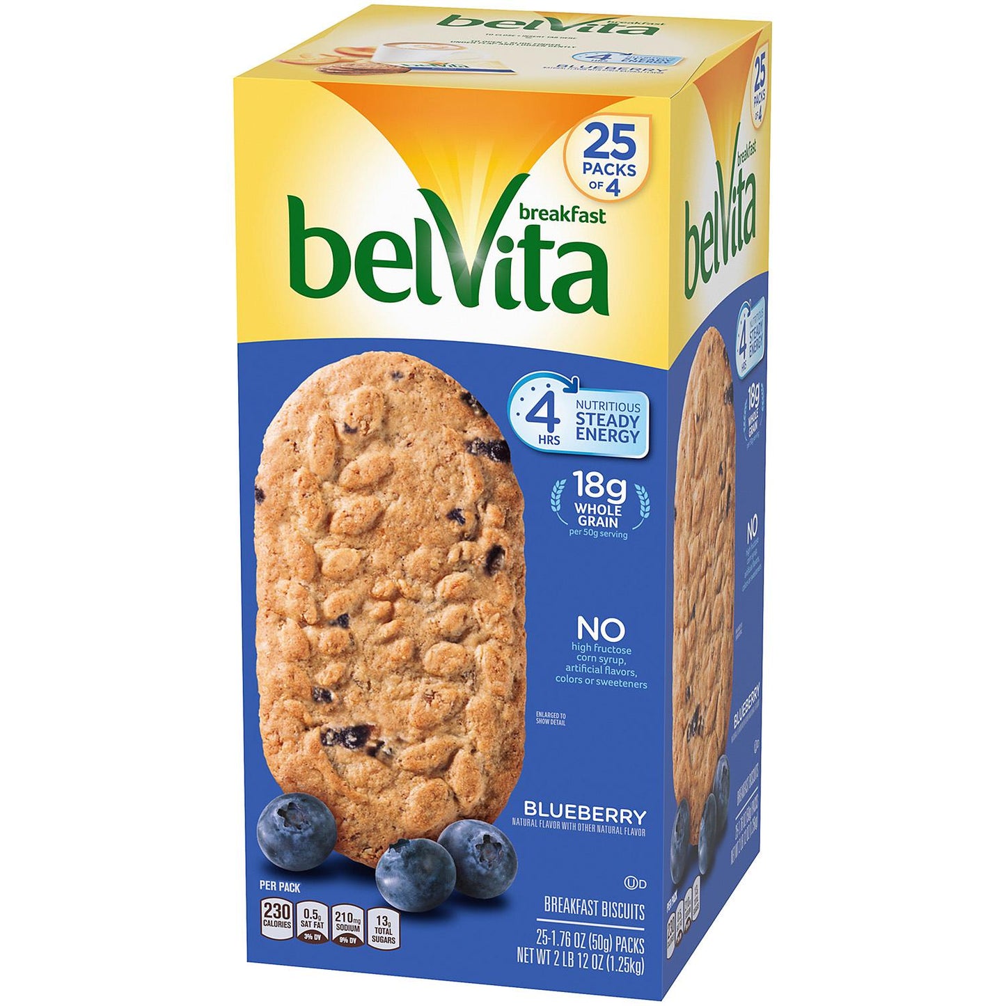 Nabisco Belvita Blueberry Breakfast Biscuits - 4ct/25pk