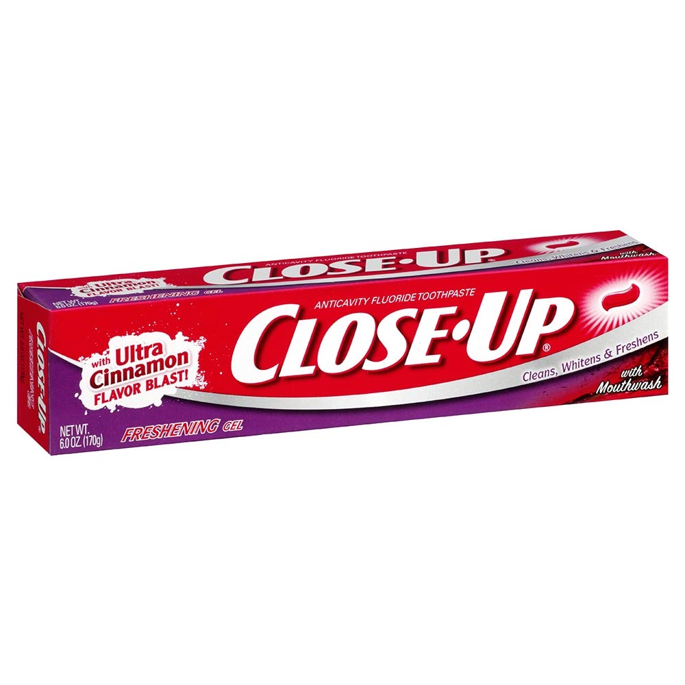 Close-Up Freshening Red Gel Toothpaste - 4oz/24pk