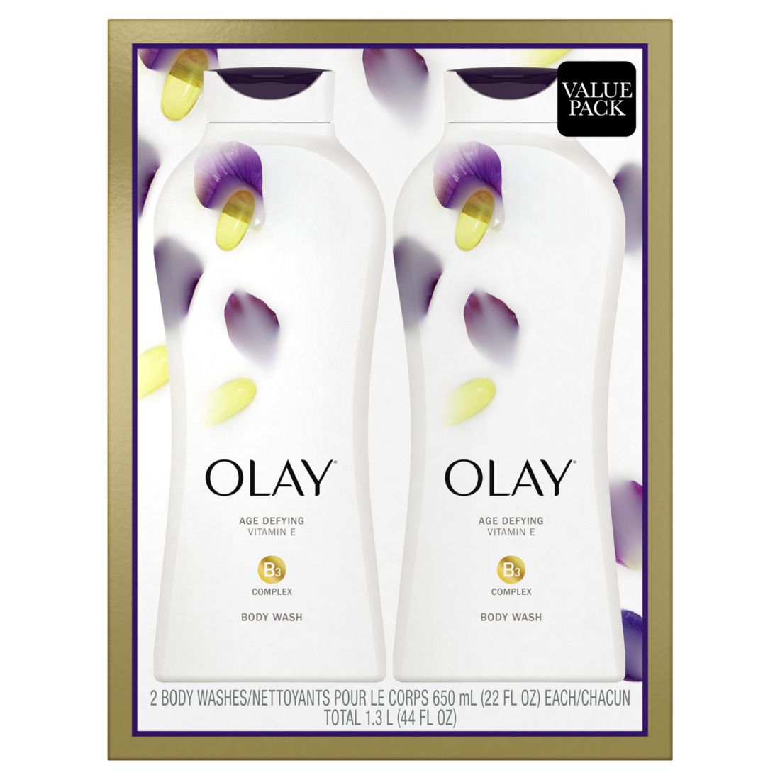 Olay Age Defying Body Wash w/ Vitamin E Twin Pack - 2x22oz/3pk