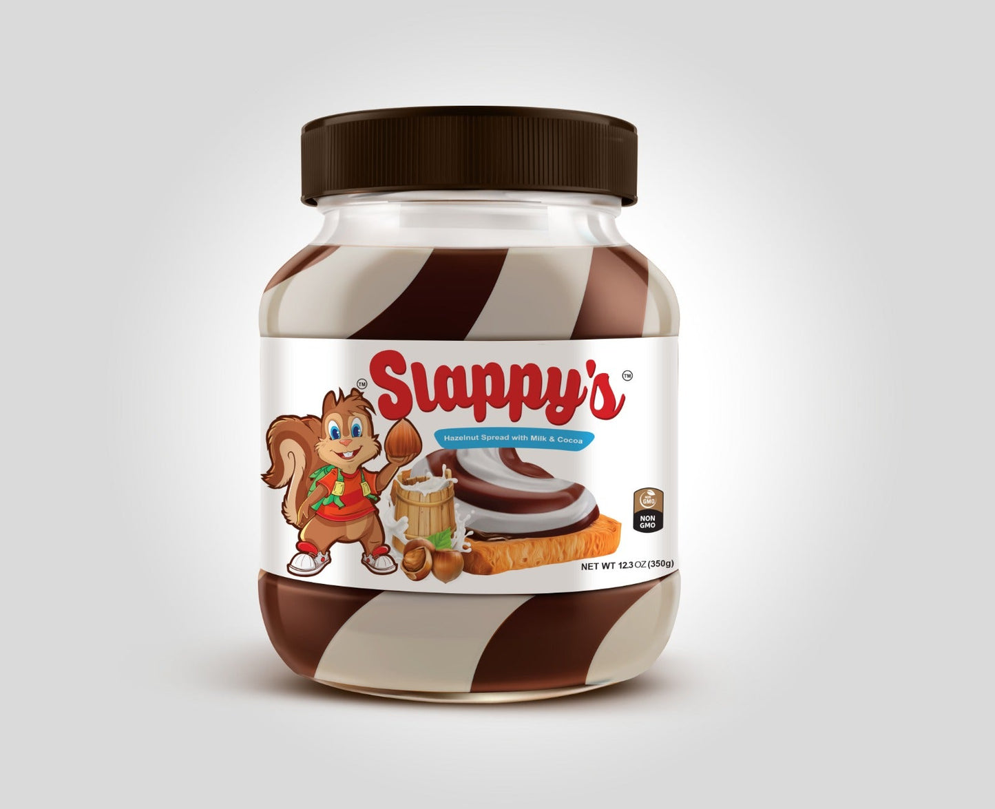 Slappy's Hazelnut Spread Duo with Milk and Cocoa - 12.3oz/12pk