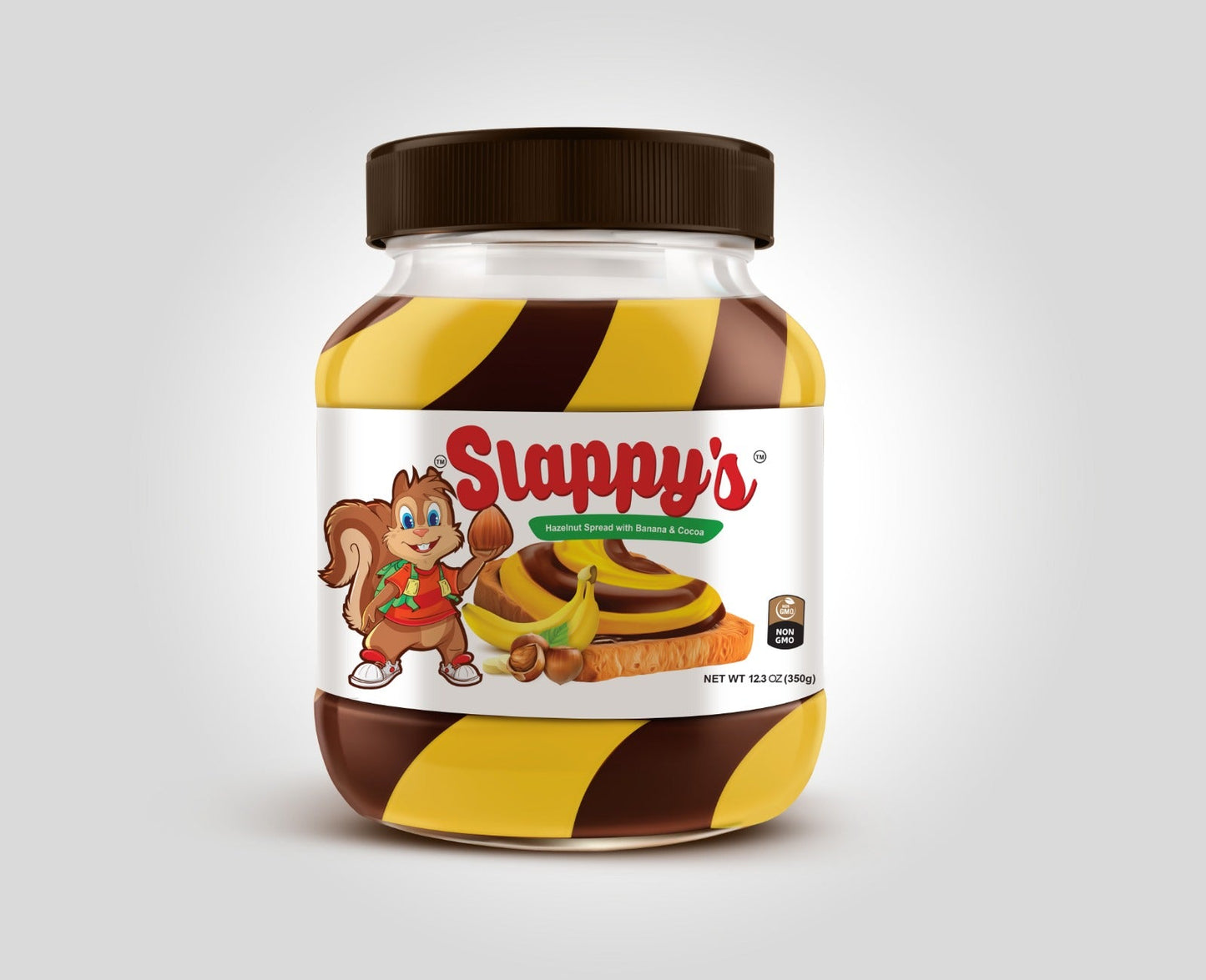 Slappy`s Hazelnut Spread with Banana and Cocoa - 12.3oz/12pk