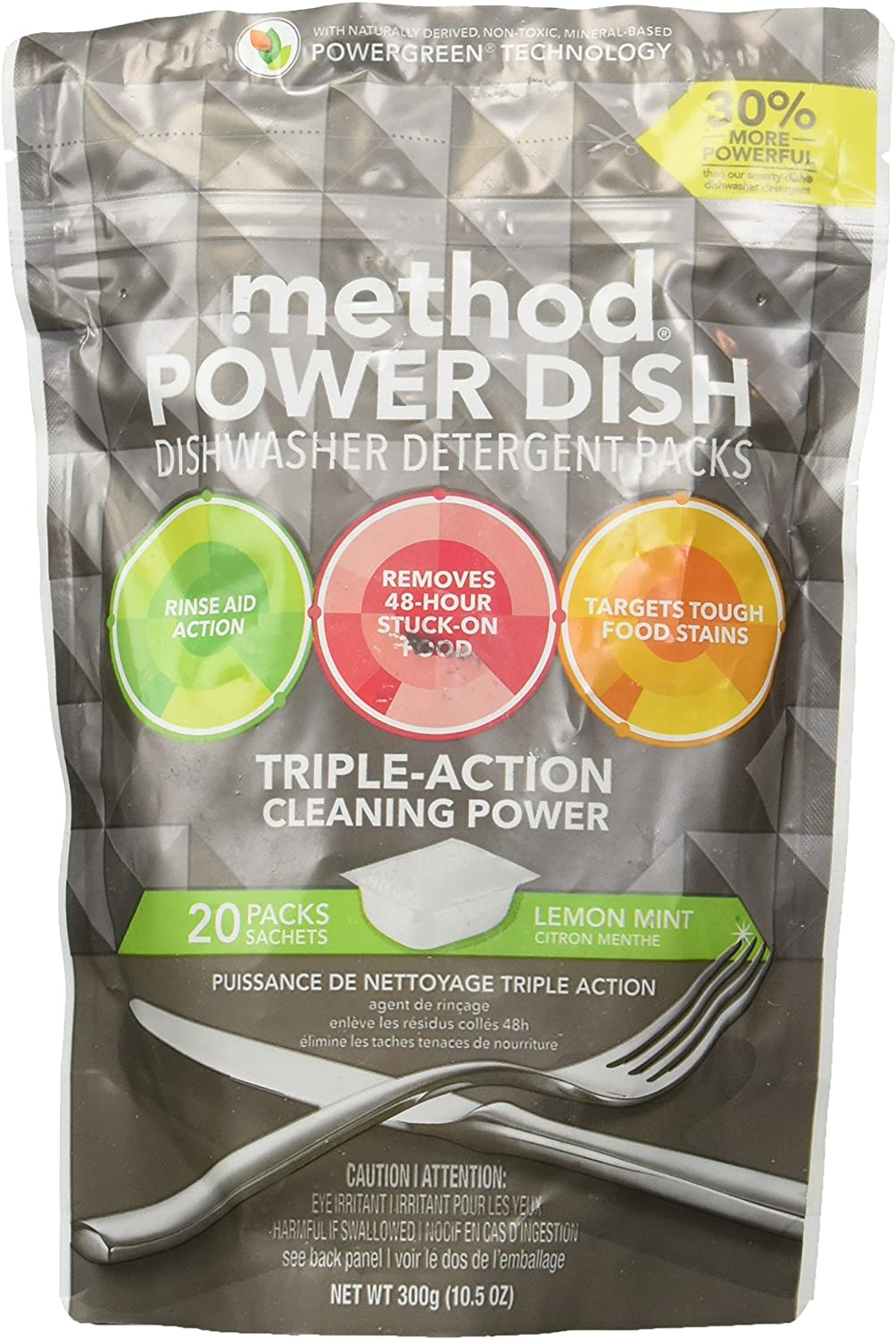 Method Dishwasher Packs Lemon Mint - 20ct/6pk