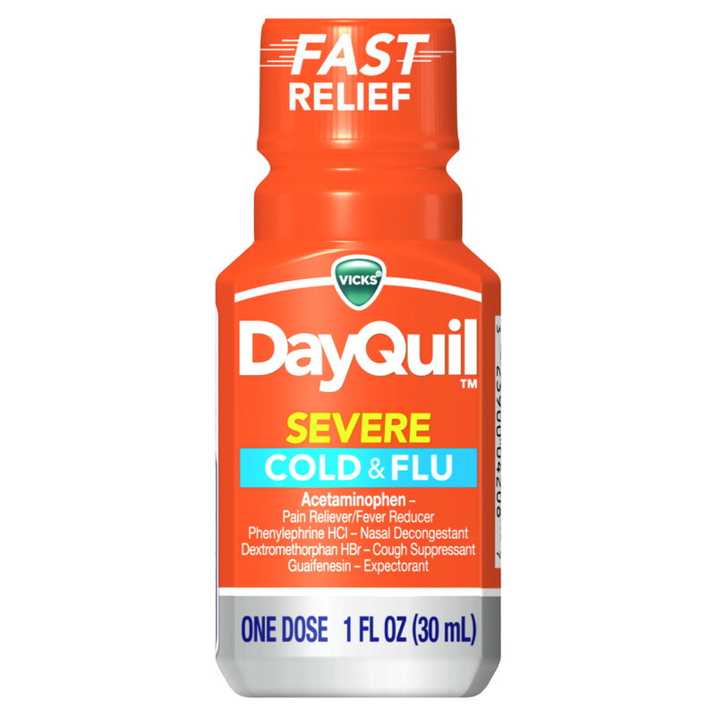 Vicks Dayquil Severe Cold & Flu - 8x1oz/4pk