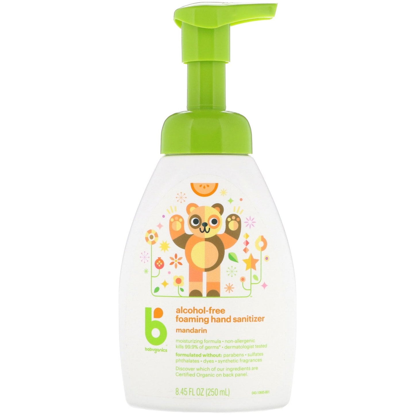 Babyganics Alcohol-Free Foaming Hand Sanitizer Mandarin - 250ml/12pk