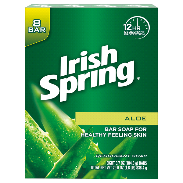 Irish Spring Aloe Vera Deodorant Bar Soap - 3.75oz/8bar/9pk