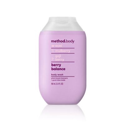 Method Body Wash Berry Balance Travel Size - 3.4oz/12pk