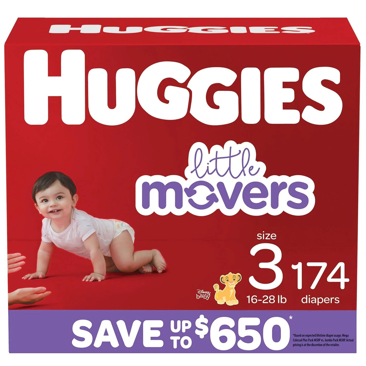 Huggies Little Movers Diapers Size 3 - 174ct/1pk