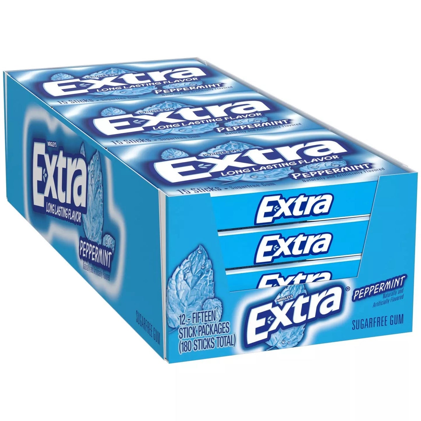 Extra Peppermint Sugar-Free Gum - 15ct/12pk