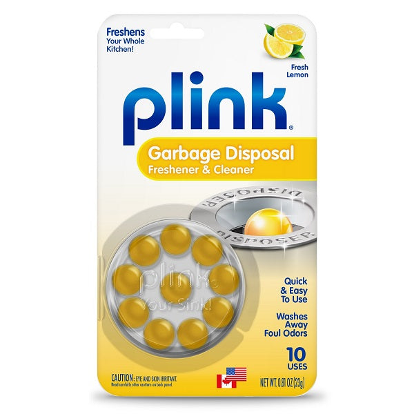Plink Garbage Disposal Freshener & Cleaner Lemon Fresh 10ct - 0.81oz/12pk
