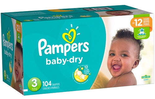 Pampers Baby Dry SUPERPACK size 3 - 104ct/1pk