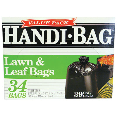 HANDI-BAGS Lawn/Leaf 39gal - 34ct/6pk