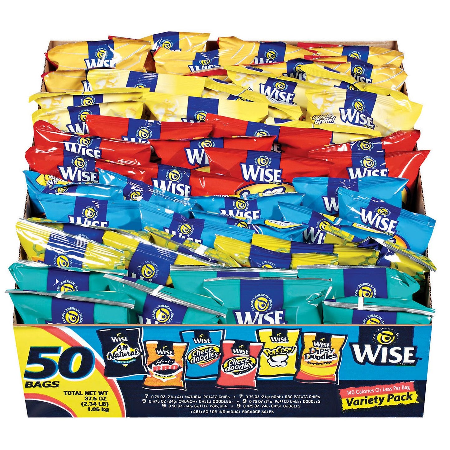 Wise Chips Variety Pack - 1.5oz/50pk