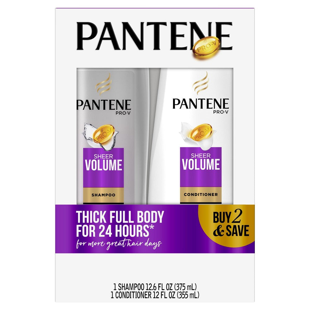 Pantene Pro-V Sheer Volume Shampoo & Conditioner - 24.6oz/4pk