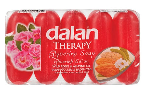 Dalan Glycerine Soap Wild Roses&Almond Oil-5pack - 12.3oz/24pk