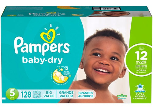 Pampers Baby-Dry ECON Size 5 - 128ct/1pk