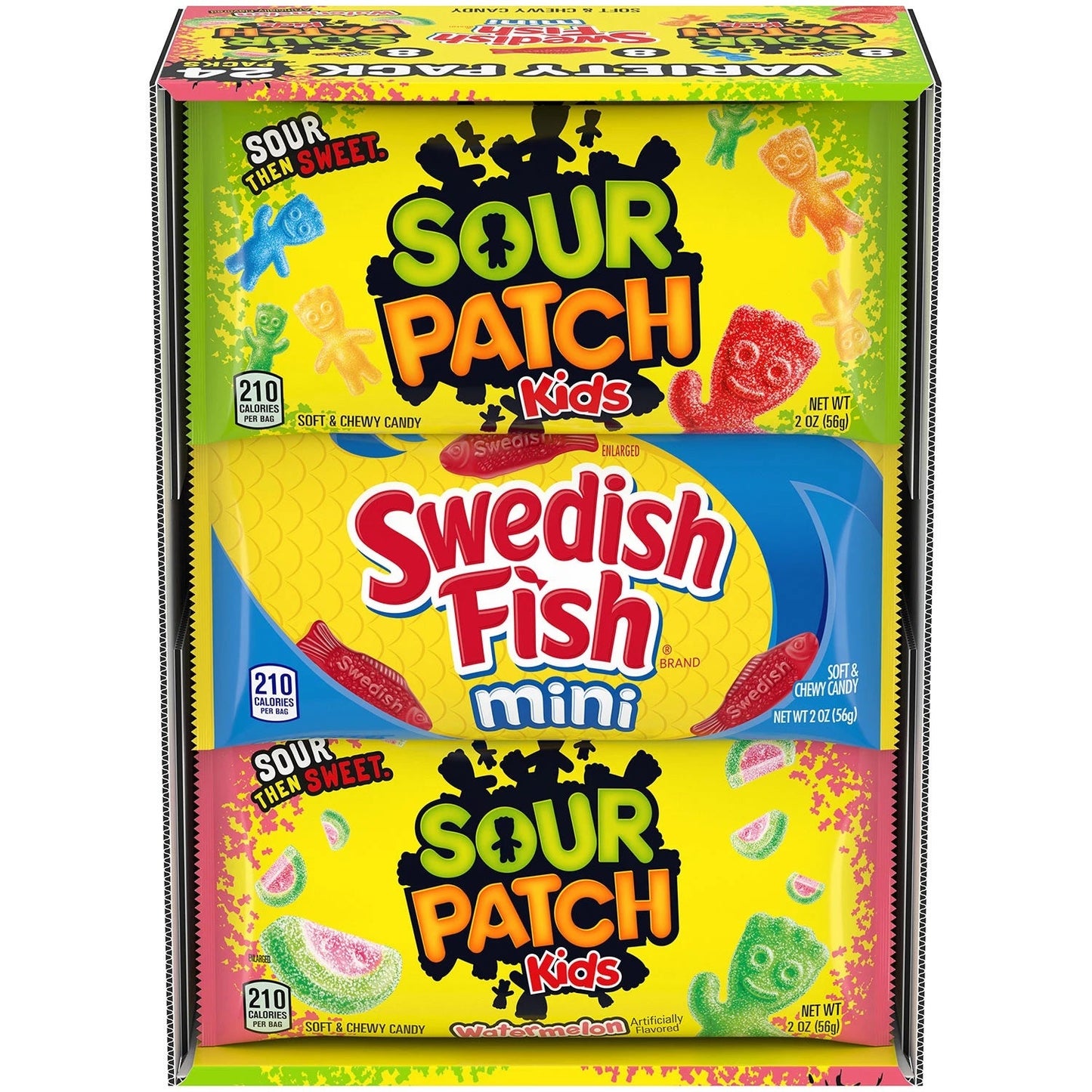 Sour Patch Kids and Swedish Fish Soft and Chewy Candy Variety Pack - 2oz//24pk