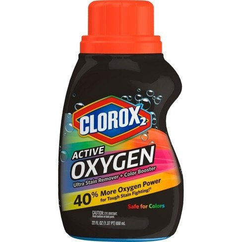 Clorox2 Active Oxygen Ultra Stain Remover + Color Booster - 22oz/6pk