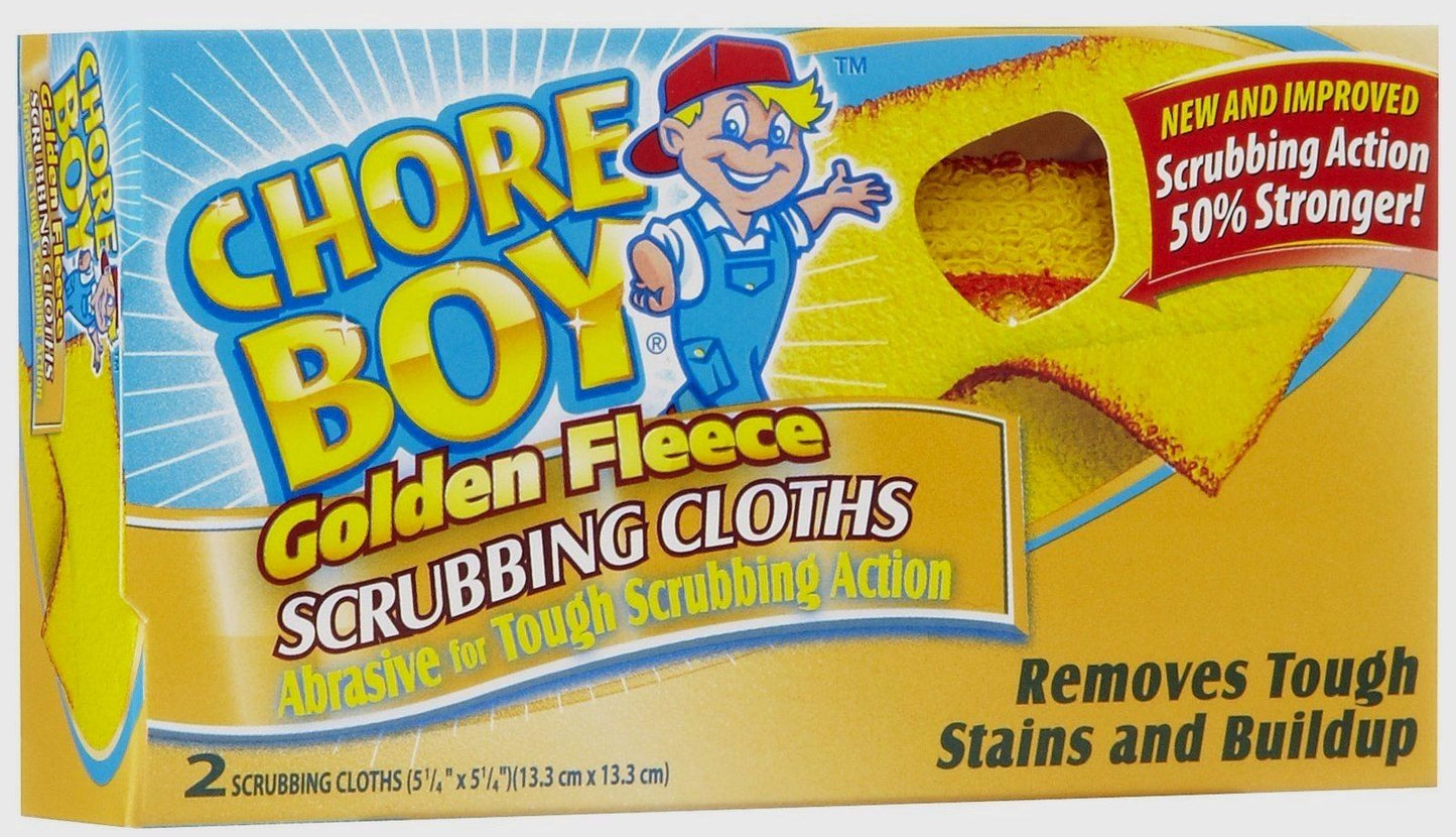 Chore Boy Golden Fleece Scrubbing Cloths - 2ct/12pk