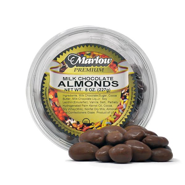 Marlow Milk Chocolate Almonds - 7oz/12pk