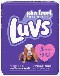 Luvs Pro Level Leak Protection Diapers Size 5 - 19ct / 4pk