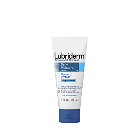 Lubriderm Daily Moisture Lotion Normal To Dry Skin Fragrance Free - 3oz/12pk