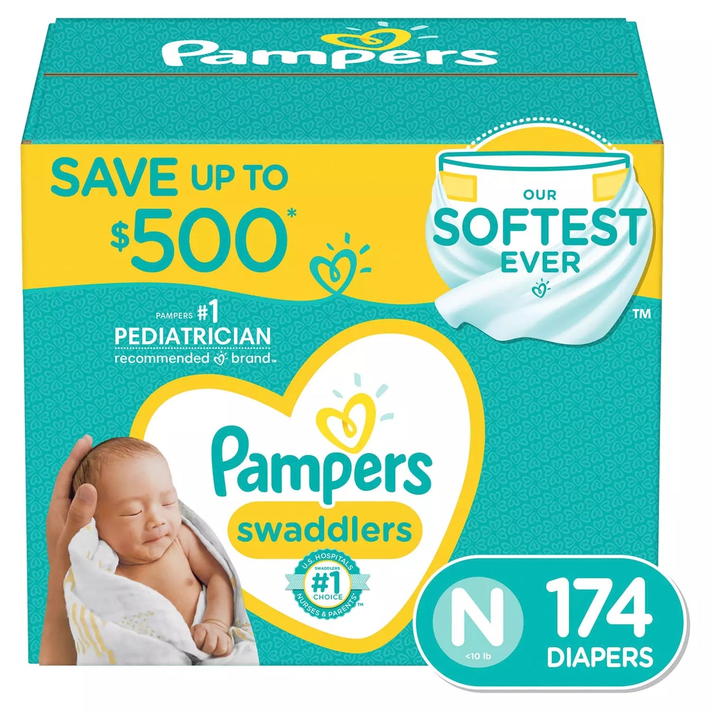 Pampers Swaddlers Diapers - 174ct/1pk
