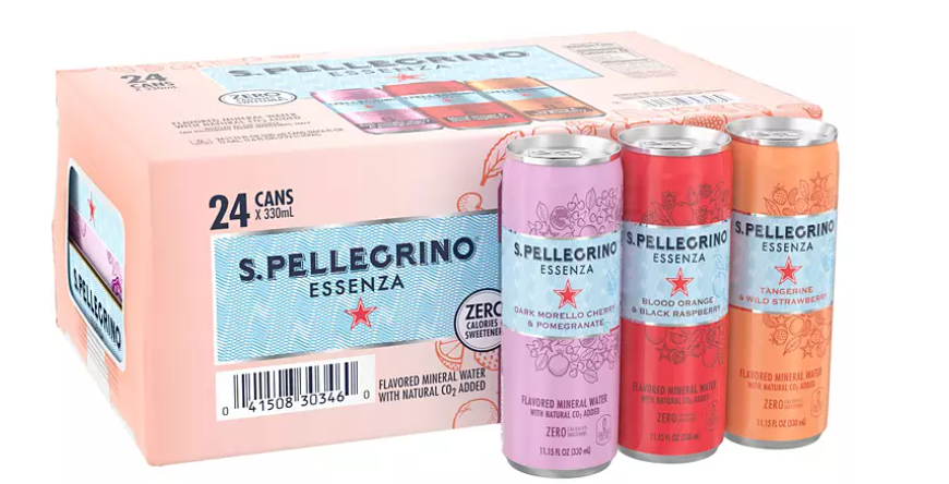 S.Pellegrino Essenza Flavored Mineral Water Variety Pack - 11.15oz /24pk