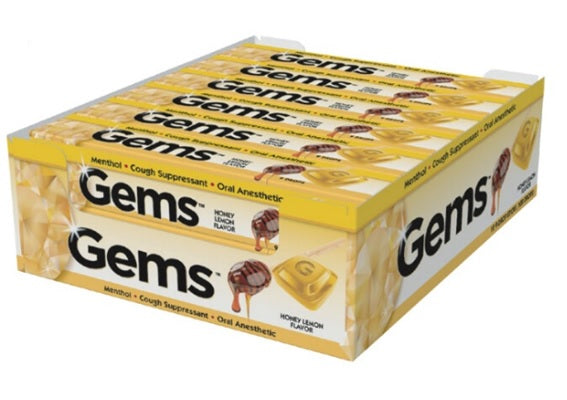 Gems Honey Lemon Cough Drops - 12ct/36pk