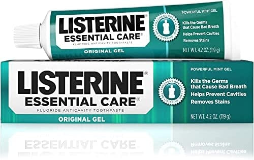 Listerine Essential Care Toothpaste Powerful Mint Gel - 4.2oz/24pk