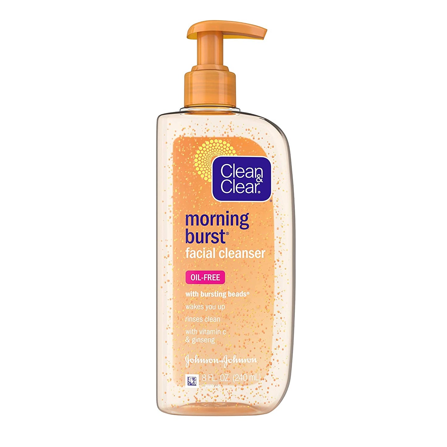 Clean & Clear Morning Burst Oil-Free Facial Cleanser Daily Brightening Face Wash - 8oz/24pk