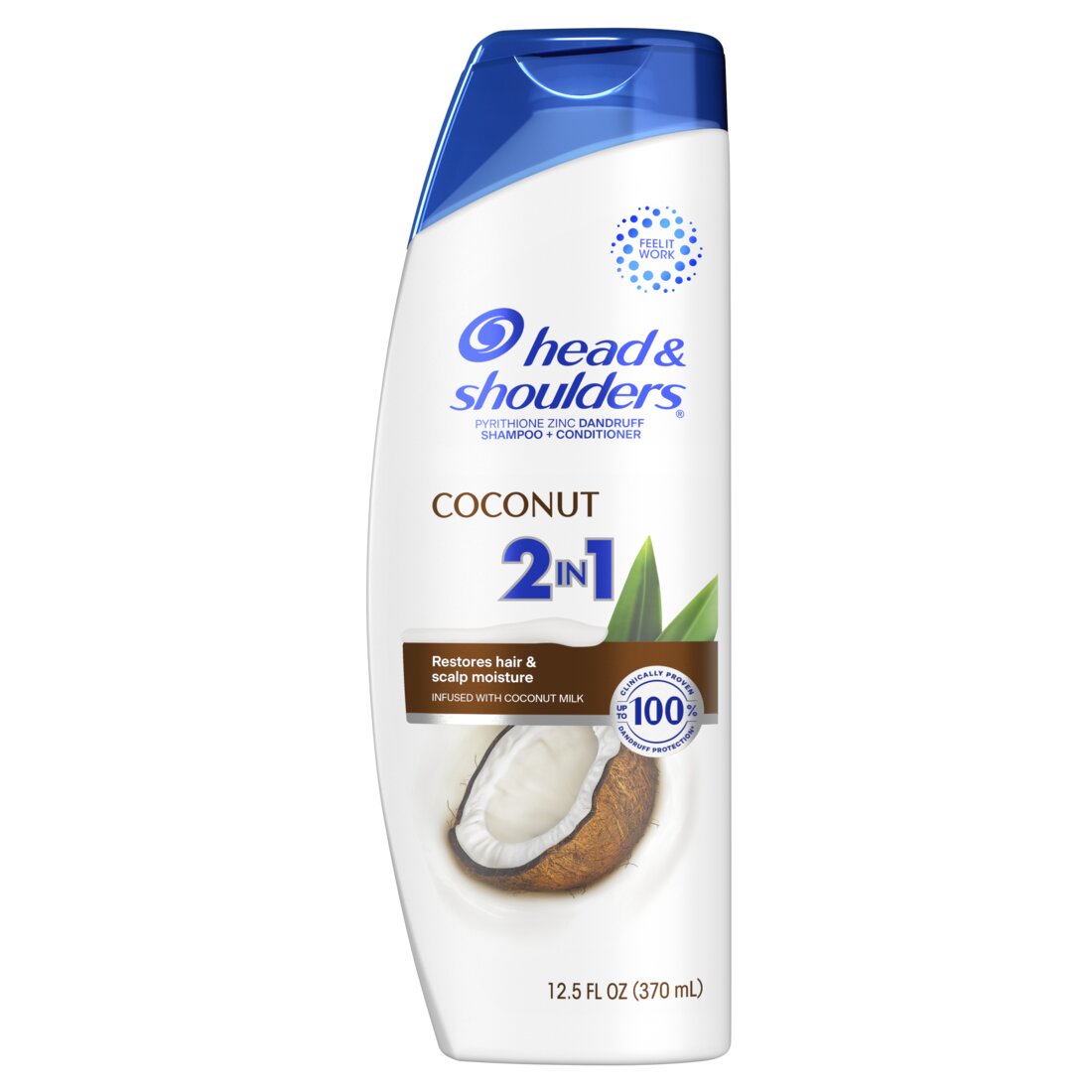 Head & Shoulders 2 in 1 Dandruff Shampoo and Conditioner Coconut - 12.5oz/6pk