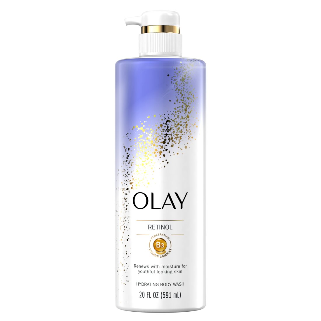 Olay Cleansing & Renewing Nighttime Body Wash with Vitamin B3 and Retinol - 20oz/4pk