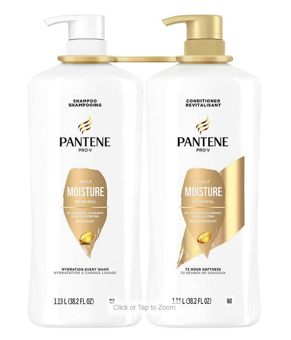 PANTENE PRO-V Daily Moisture Renewal 2 in 1 Shampoo and Conditioner - 38.2oz/2pk