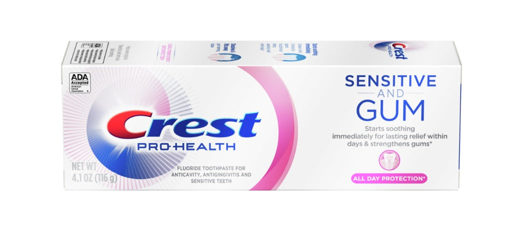 Crest Sensitive&Gum All Day Protection - 4.1oz/24pk