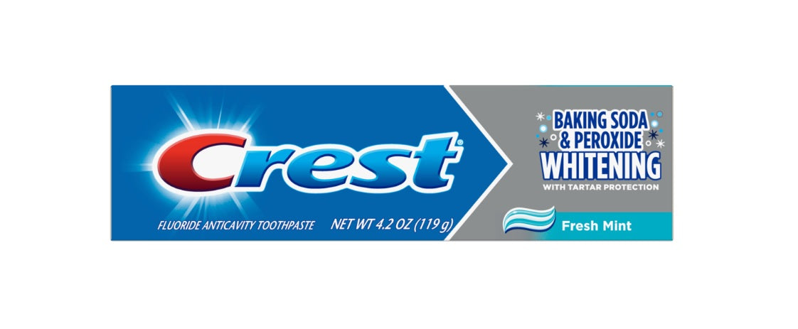 Crest Cavity & Tartar Protection Toothpaste Whitening Baking Soda & Peroxide - 4.2oz/24pk