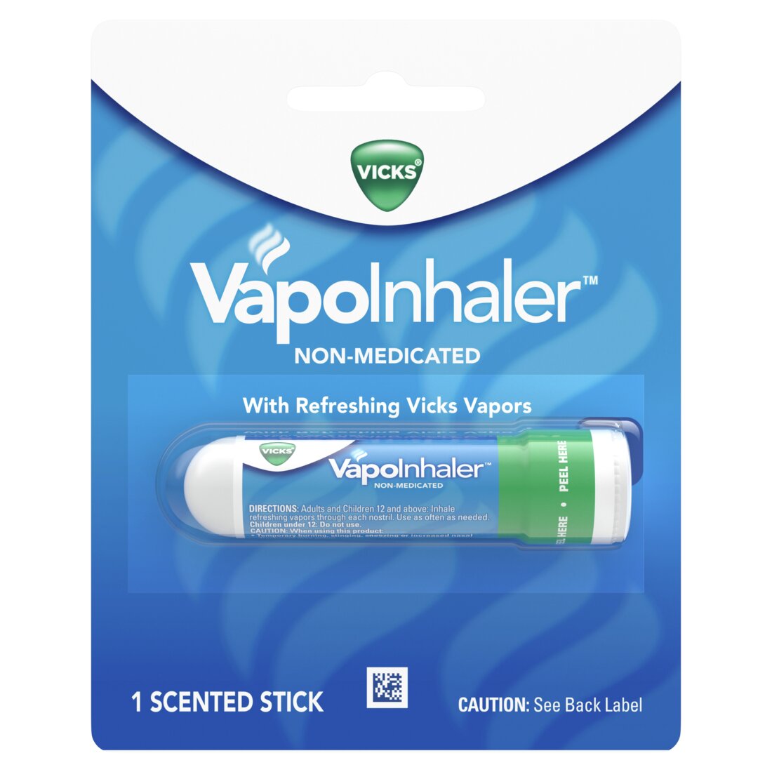 Vicks VapoInhaler OnNon-Medicated with Refreshing Vicks Vapors Menthol Scent - 1ct/12pk